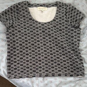 Brand and Roe Gray Short Sleeve Women's Top